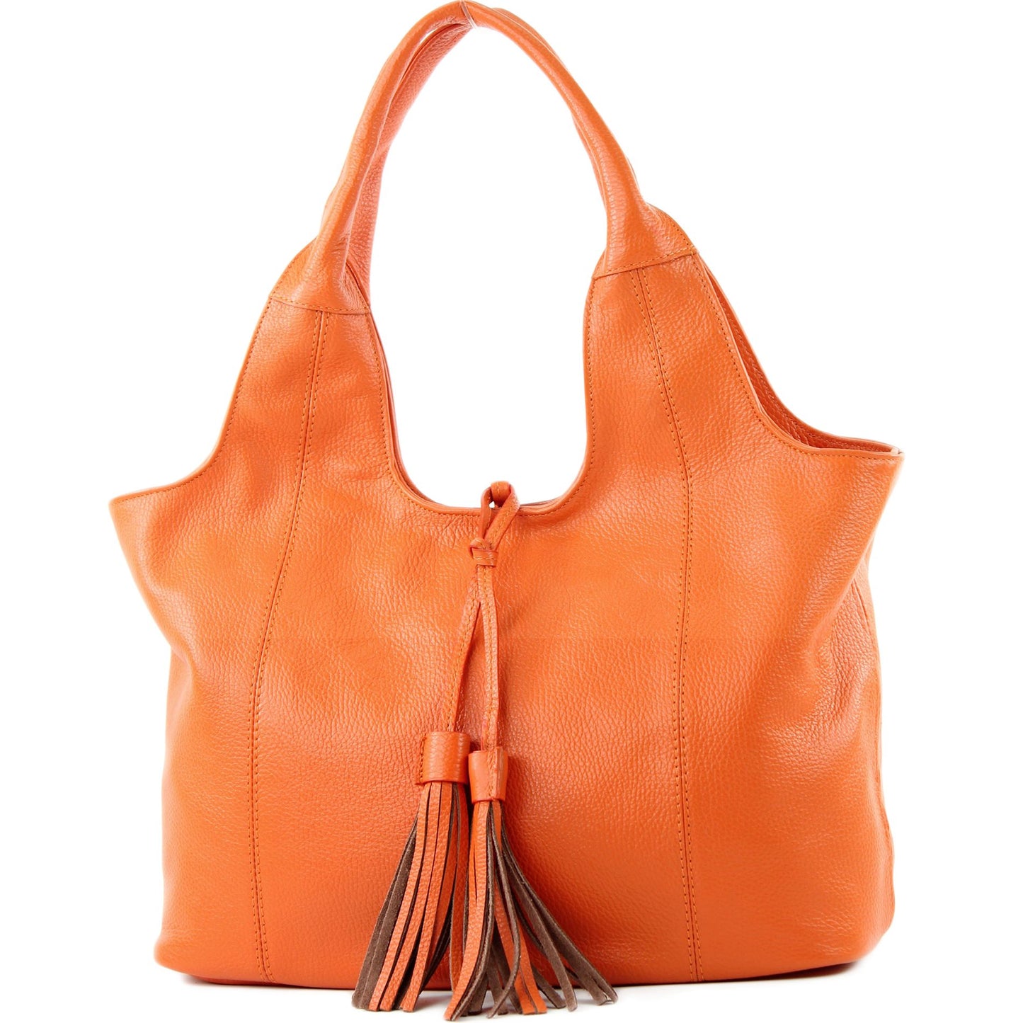 modamoda de - T105 - ital. Schultertasche Groß aus Leder