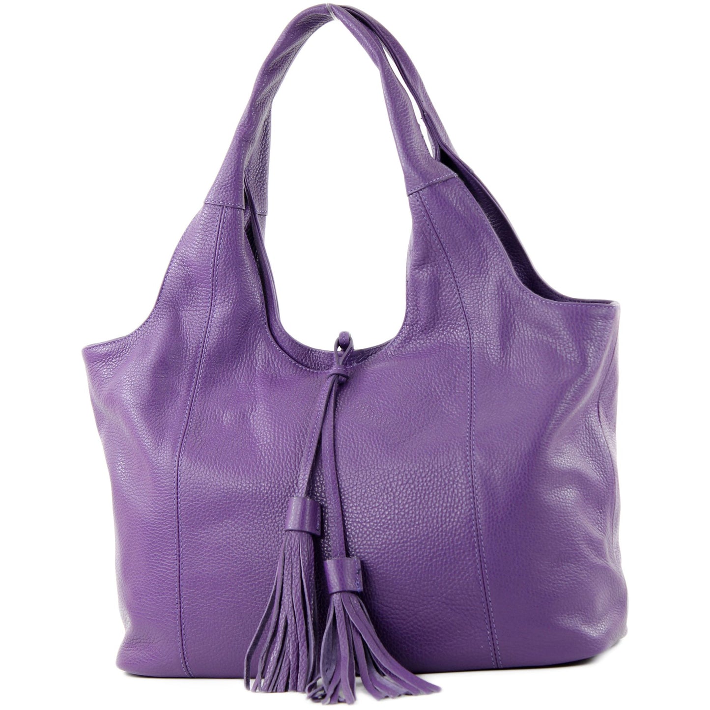 modamoda de - T105 - ital. Schultertasche Groß aus Leder