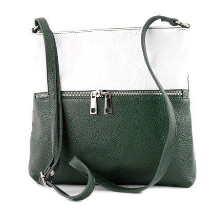 modamoda de T144 Damen Leder Umhängetasche Schultertasche Messenger bag handmade in Italy