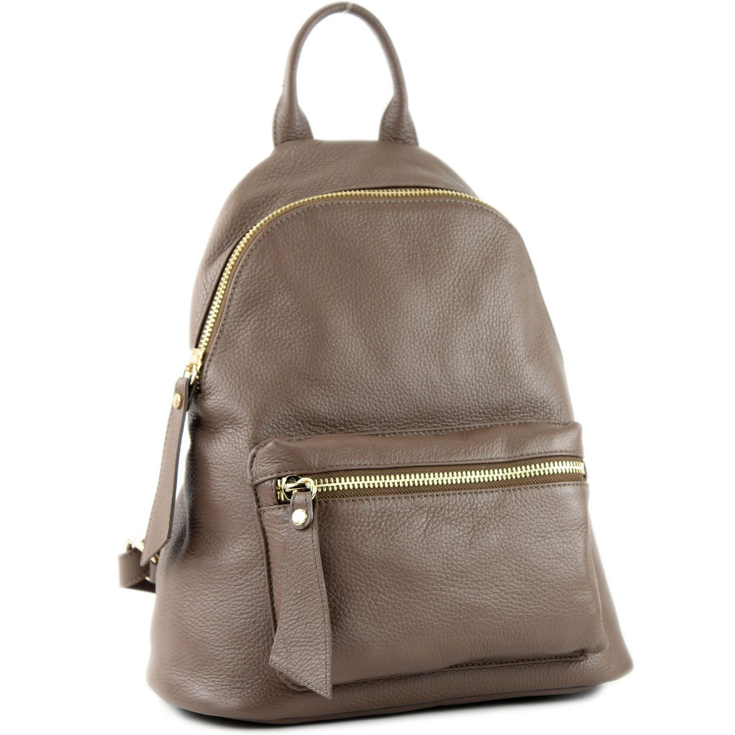 modamoda de - T171A - ital Damen Rucksacktasche aus Leder