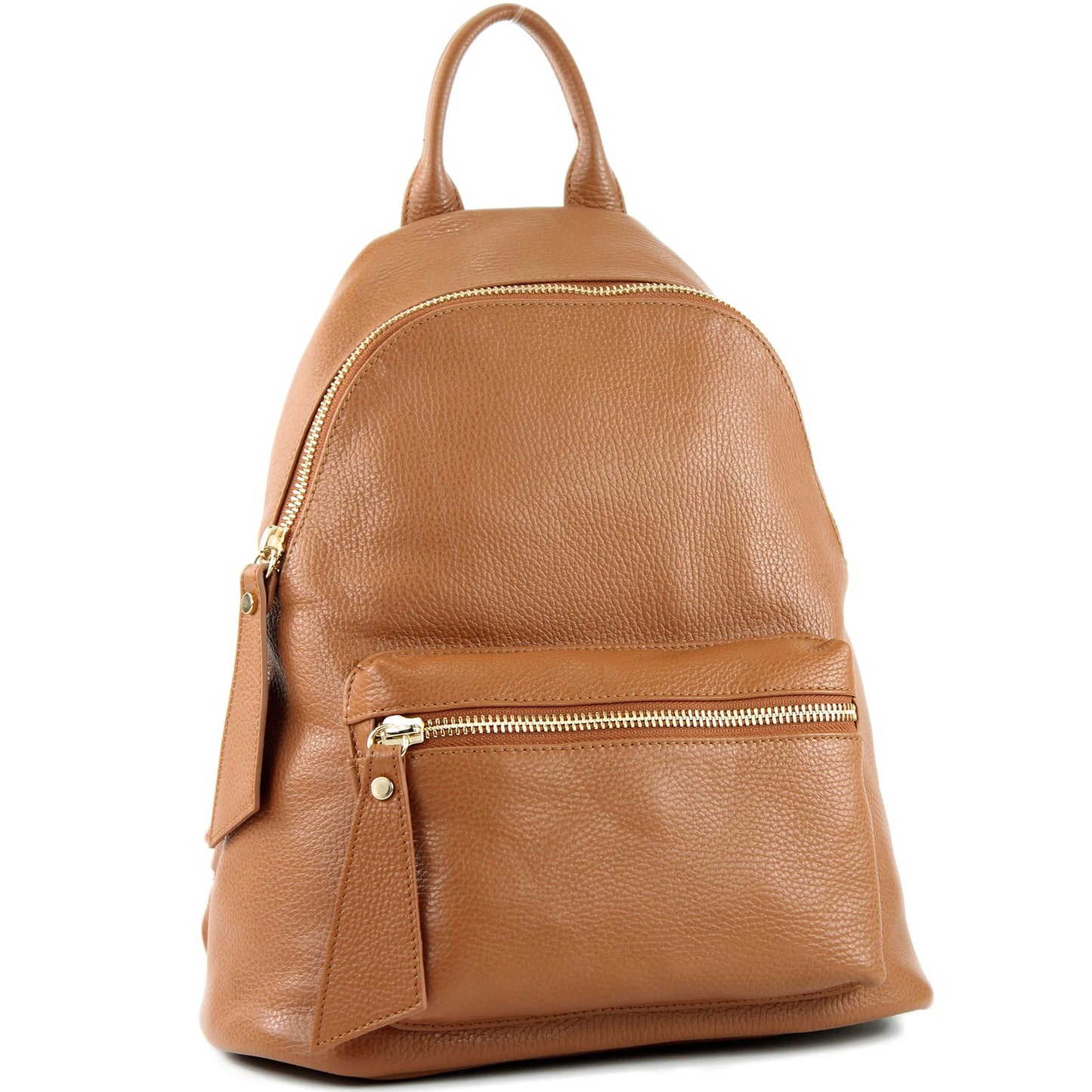 modamoda de - T171A - ital Damen Rucksacktasche aus Leder