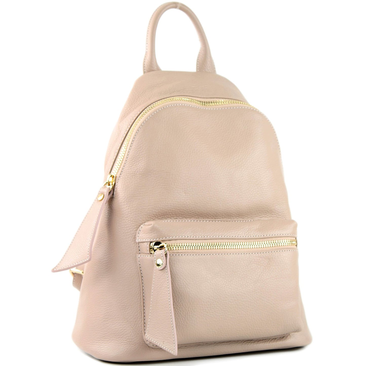 modamoda de - T171A - ital Damen Rucksacktasche aus Leder