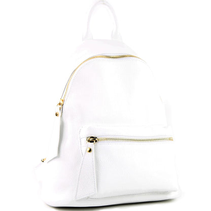 modamoda de - T171A - ital Damen Rucksacktasche aus Leder